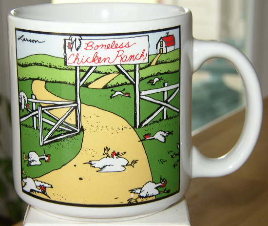 Far Side - Boneless Chicken Ranch Coffee Mug 1983